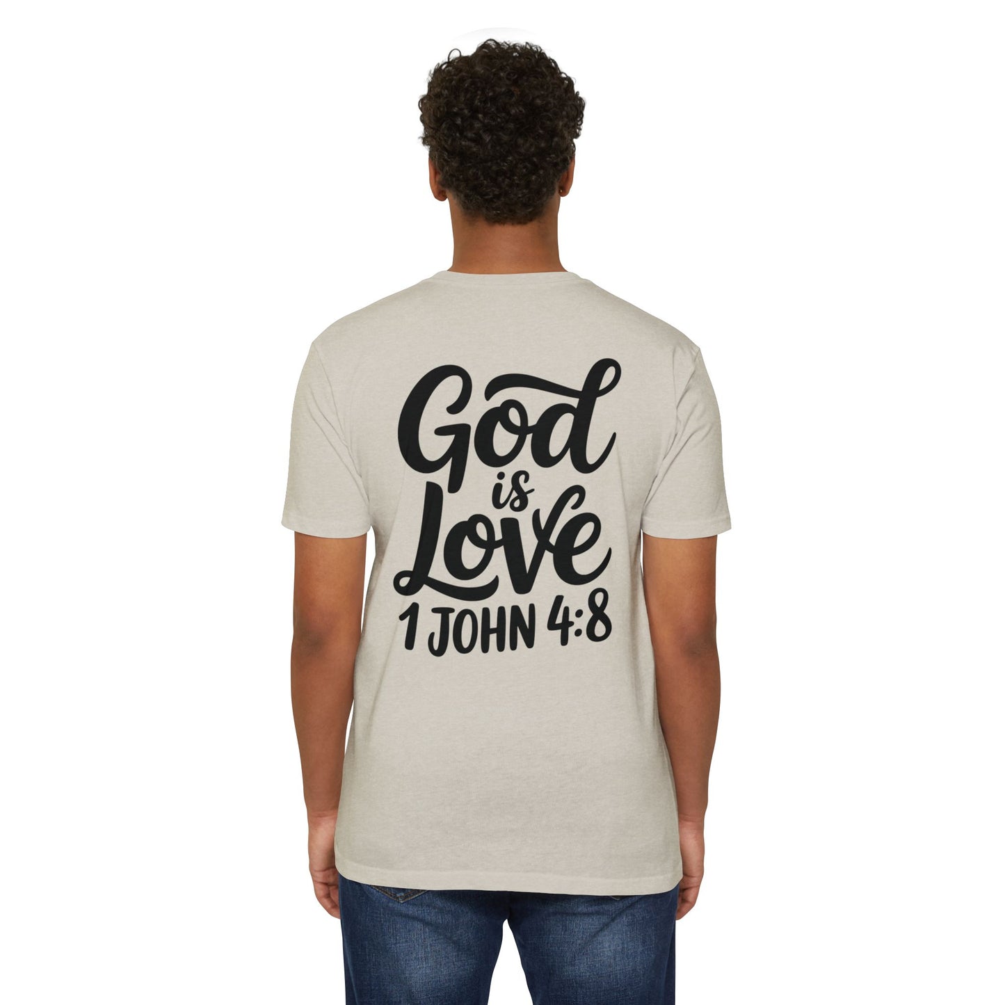 God Is Love T-Shirt - 1 John 4:8 Inspirational Christian Tee