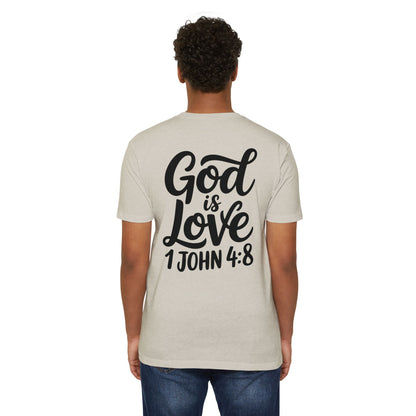 God Is Love T-Shirt - 1 John 4:8 Inspirational Christian Tee