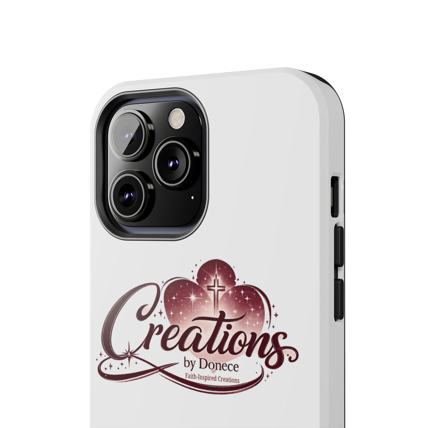 Tough Phone Case — "Creations by Donece" Logo Protective Phone Cover