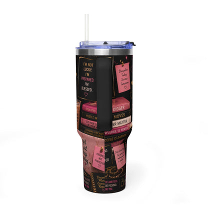 Coffee, Confidence & Degrees 40oz Vacuum Tumbler