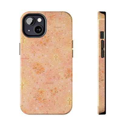 Blessed in Grace Phone Case | Christian floral iPhone Case