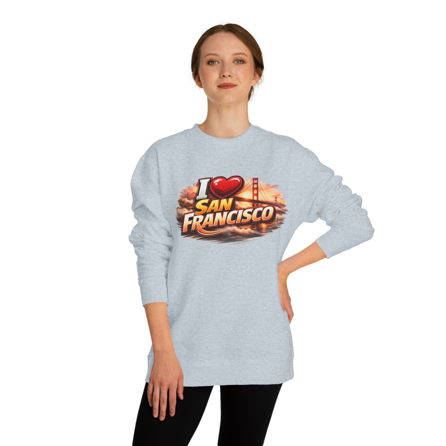 I Heart San Francisco Sweatshirt — Golden Gate Retro Graphic Crewneck