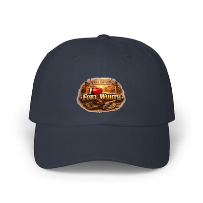 Fort Worth Western Dad Cap — I  Fort Worth Embroidered Baseball Hat