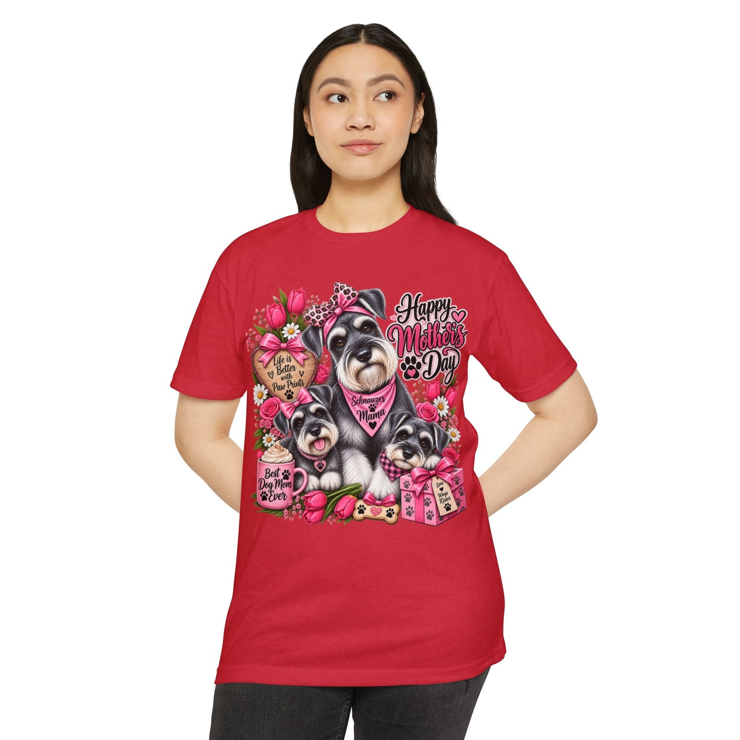 Mother's Day Schnauzer T-Shirt — Happy Mother's Day Dog Mom Tee