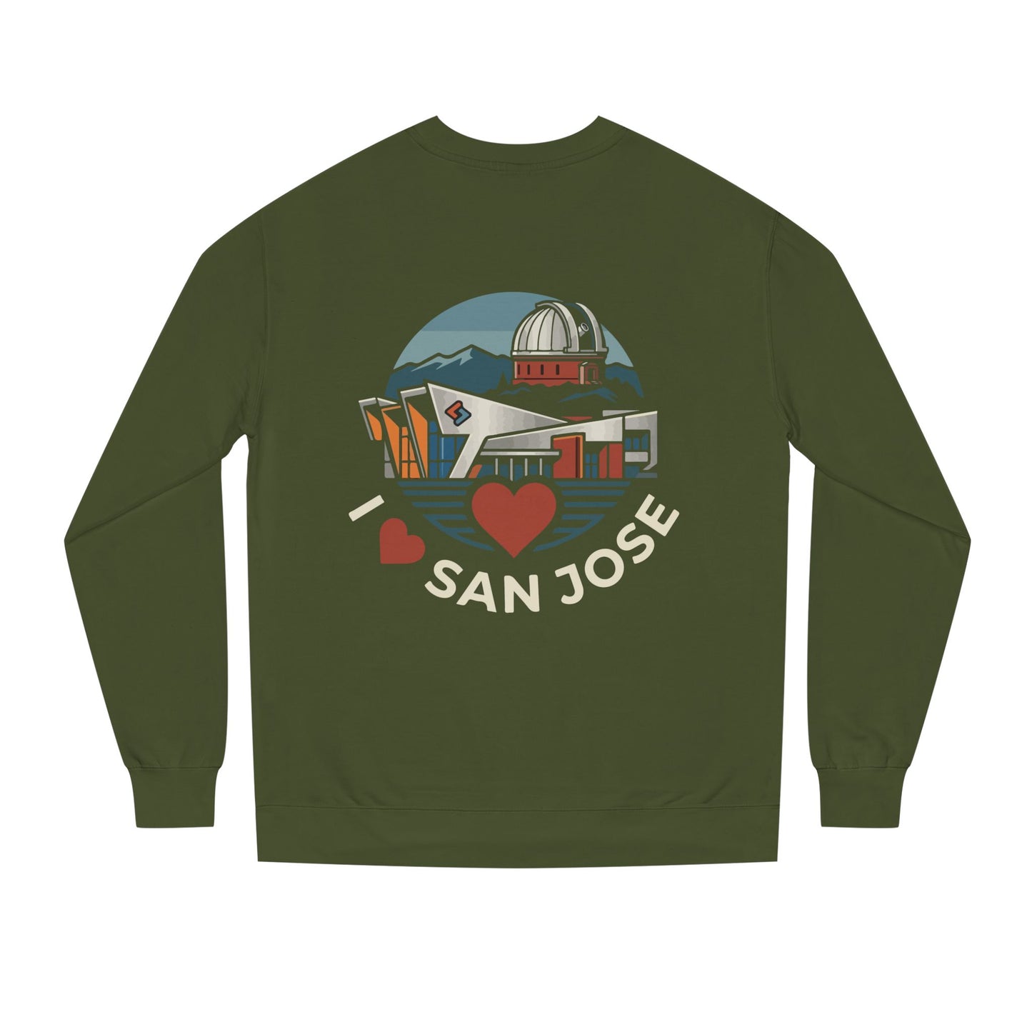 San Jose Heart Crewneck Sweatshirt