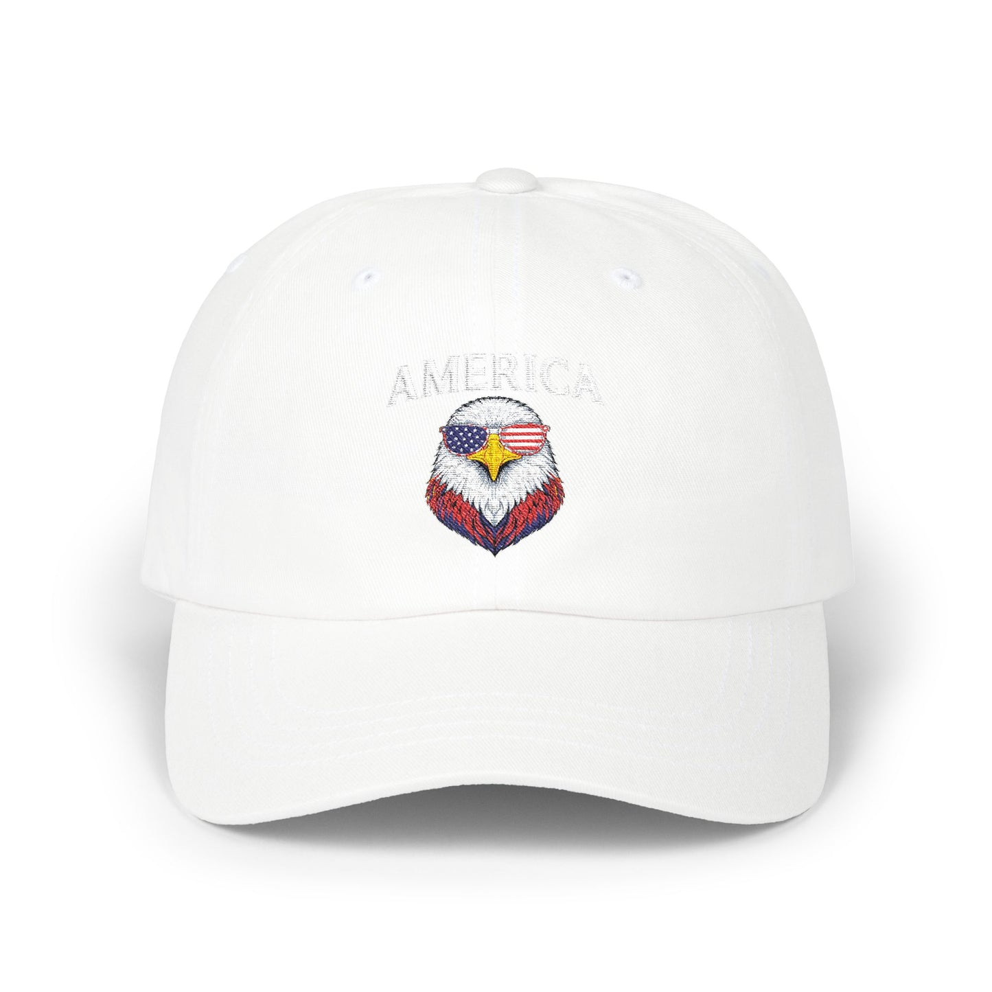 Dad Cap — Patriotic Eagle Embroidered Baseball Hat