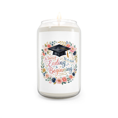 Graduation Soy Candle — "A Sweet Ending to a New Beginning" Scented 13.75oz