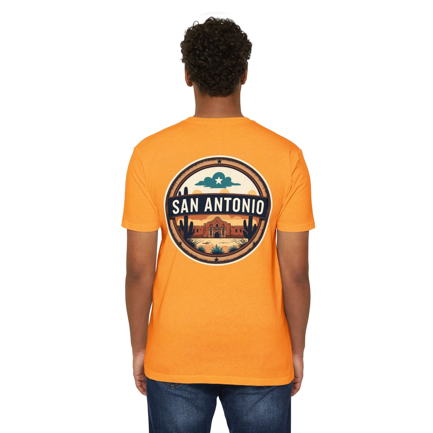 San Antonio Badge T-Shirt — Vintage Desert City Graphic