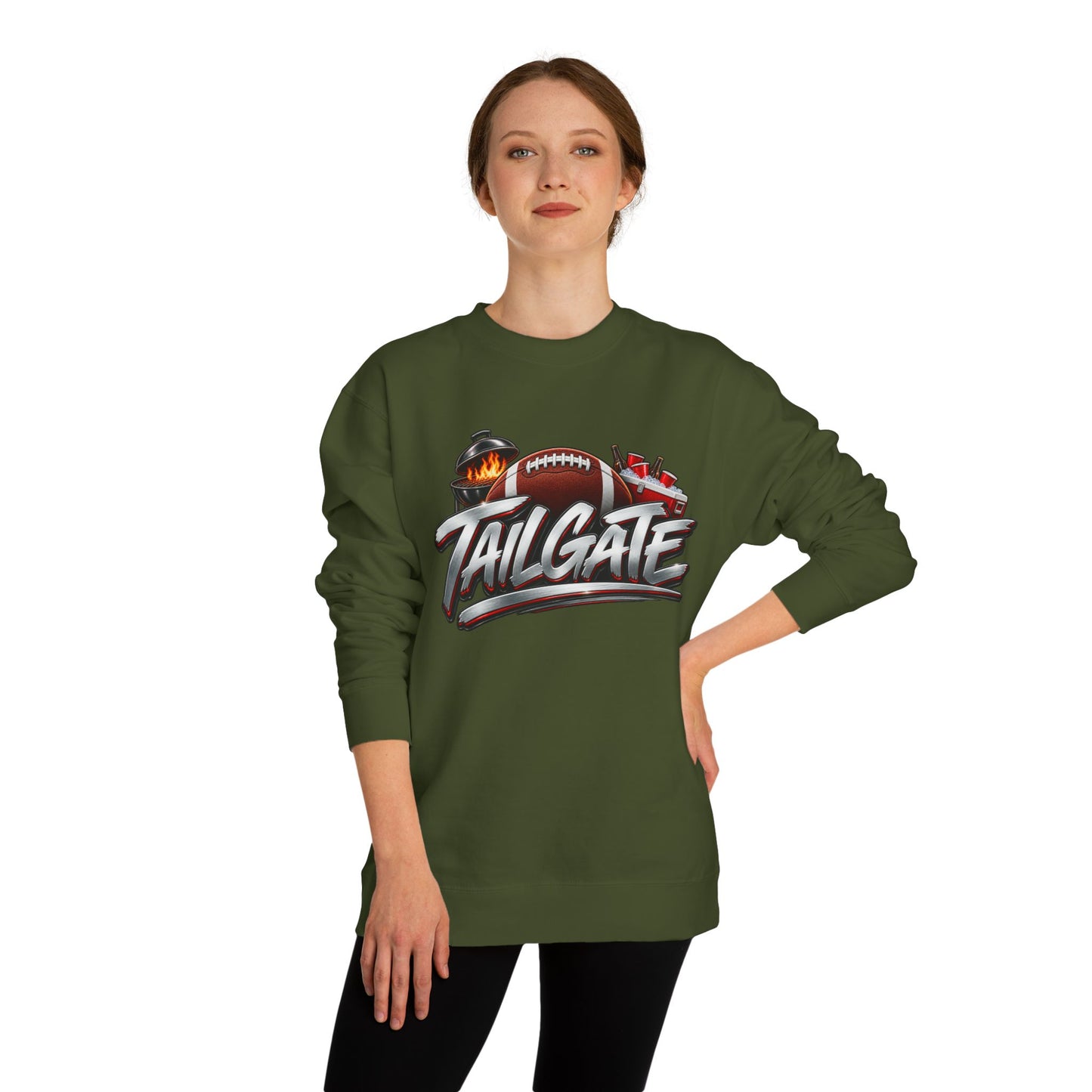 Tailgate Crewneck Sweatshirt — Football Grill & Game Day Pullover
