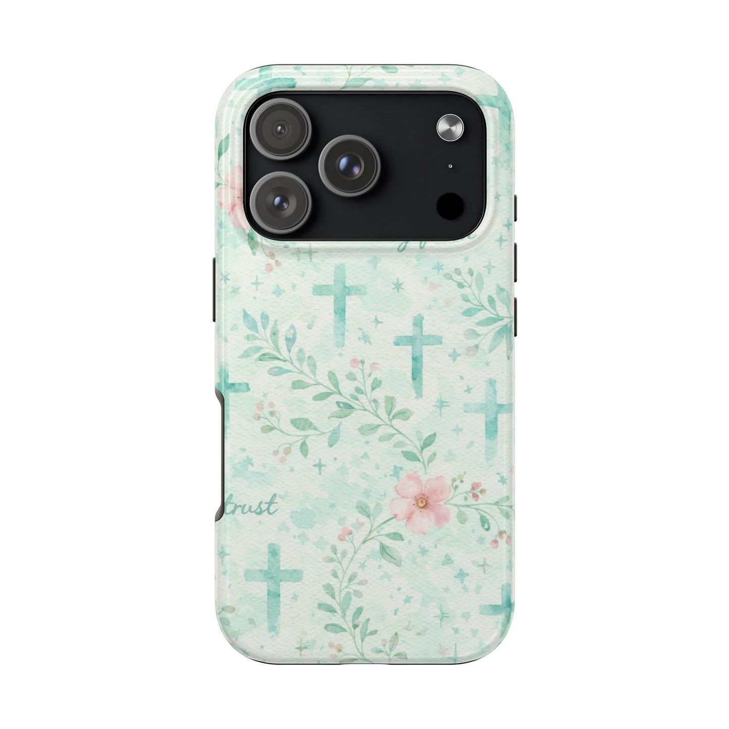 Walk By Faith Phone Case | Christian floral iPhone Case