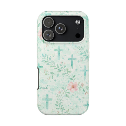 Walk By Faith Phone Case | Christian floral iPhone Case