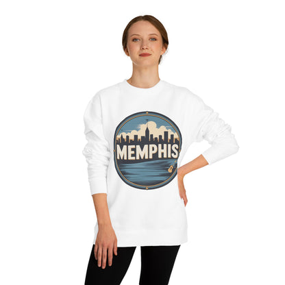 Memphis Skyline Crewneck Sweatshirt — Retro Cityscape Pullover