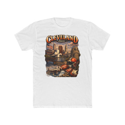 Cleveland Ohio Vintage Football Cityscape T-Shirt