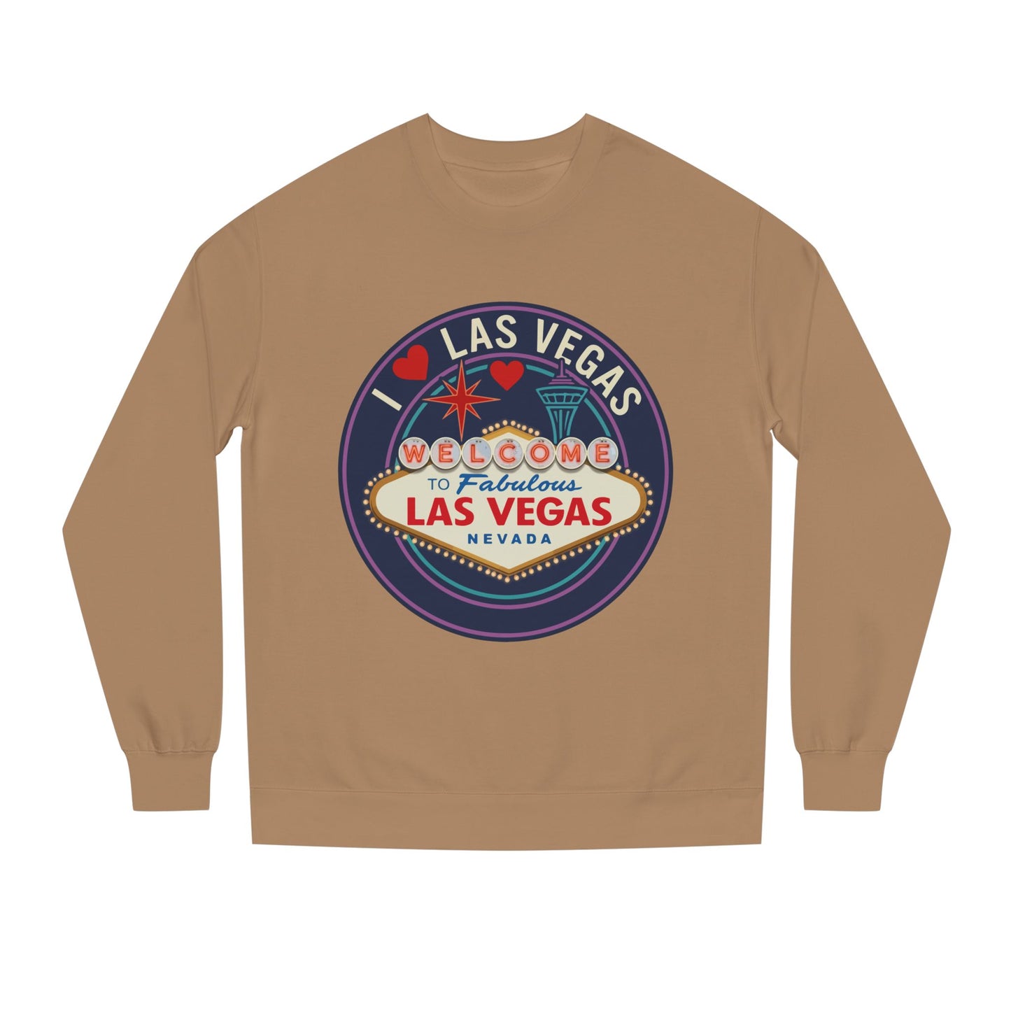 Las Vegas Welcome Sign Sweatshirt – Retro "I  Las Vegas" Crewneck