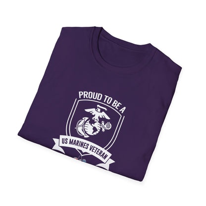 Proud to Be a Us Marines Veteran T-Shirt