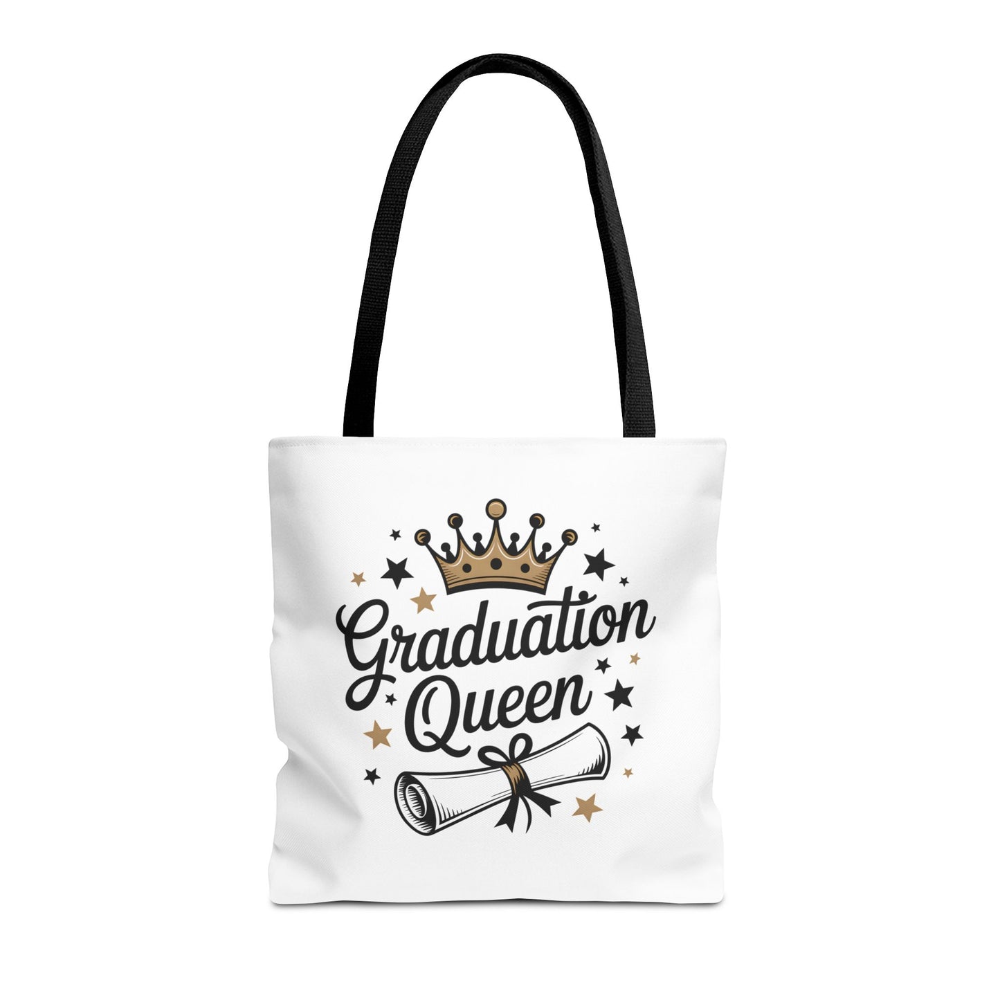 Graduation Queen Tote Bag – Crown & Diploma Commencement Gift
