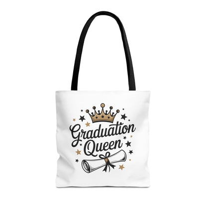 Graduation Queen Tote Bag – Crown & Diploma Commencement Gift