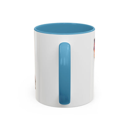 California State Shape Accent Mug – Golden Gate Sunset Coffee Cup (11/15oz)