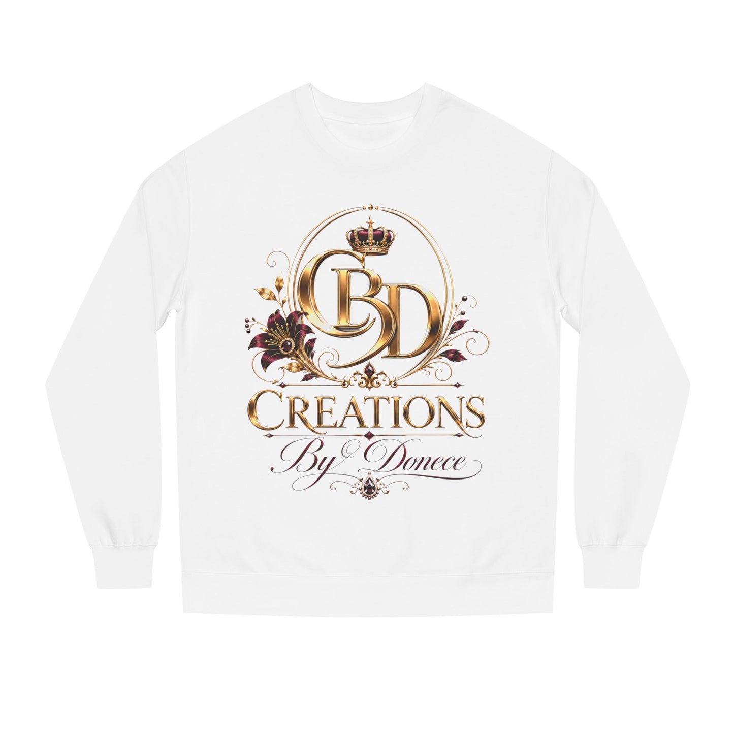 Crewneck Sweatshirt — Creations By Donece Gold Logo Crewneck