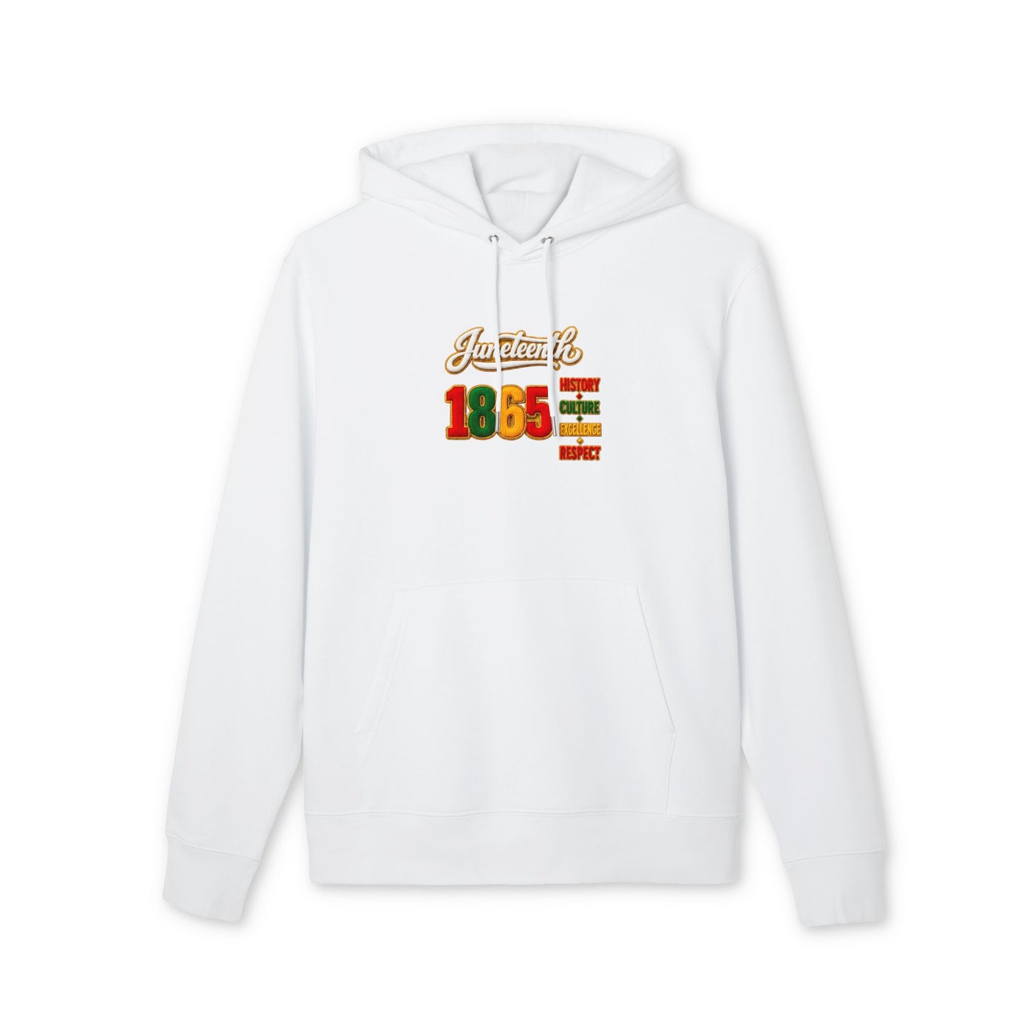 Juneteenth 1865 Hoodie — History, Courage, Resilience, Respect Pullover