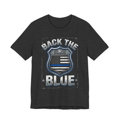 Back The Blue T-Shirt — Police Support Badge Tee