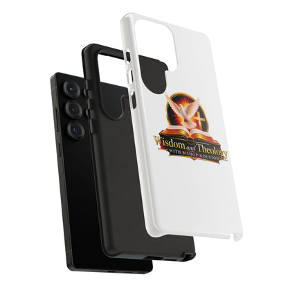 Wisdom and Theology Phone Case — Christian Dove & Cross Protective Tough Case
