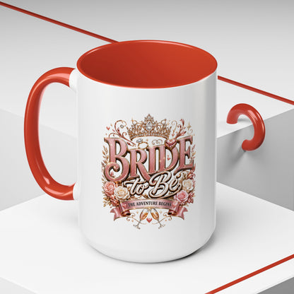Bride to Be Coffee Mug — Floral Bridal Accent Mug (11/15oz)
