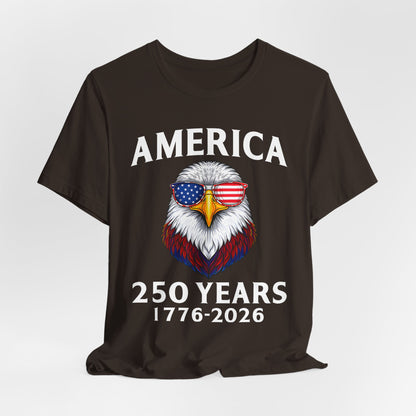 America 250 Years Tee — Patriotic Bald Eagle 1776-2026 T-Shirt