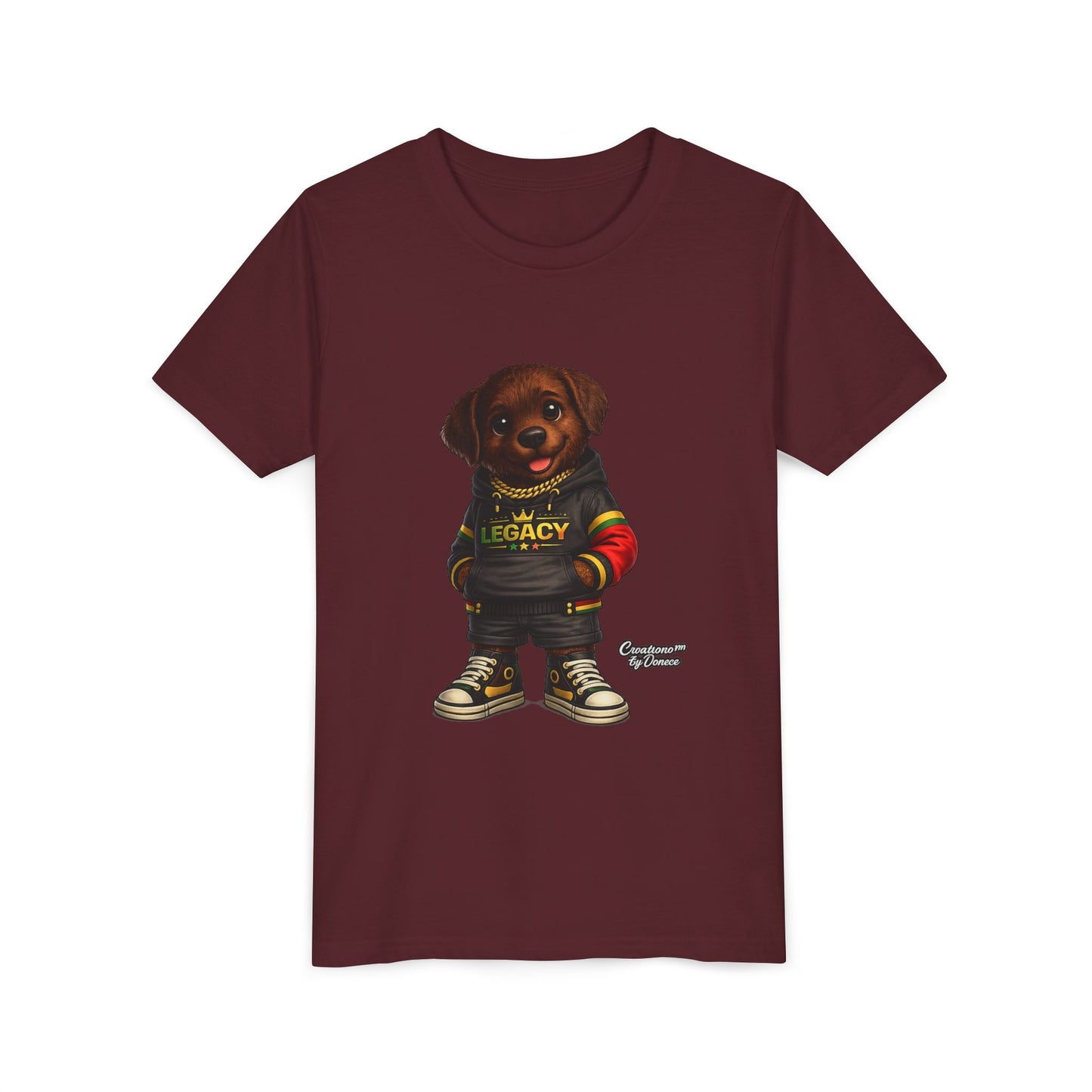 Youth Dog Tee — 'Legacy' Streetwear Puppy Graphic Shirt