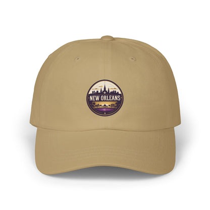 New Orleans Vintage Patch Dad Cap — Retro Crescent City Embroidered Hat