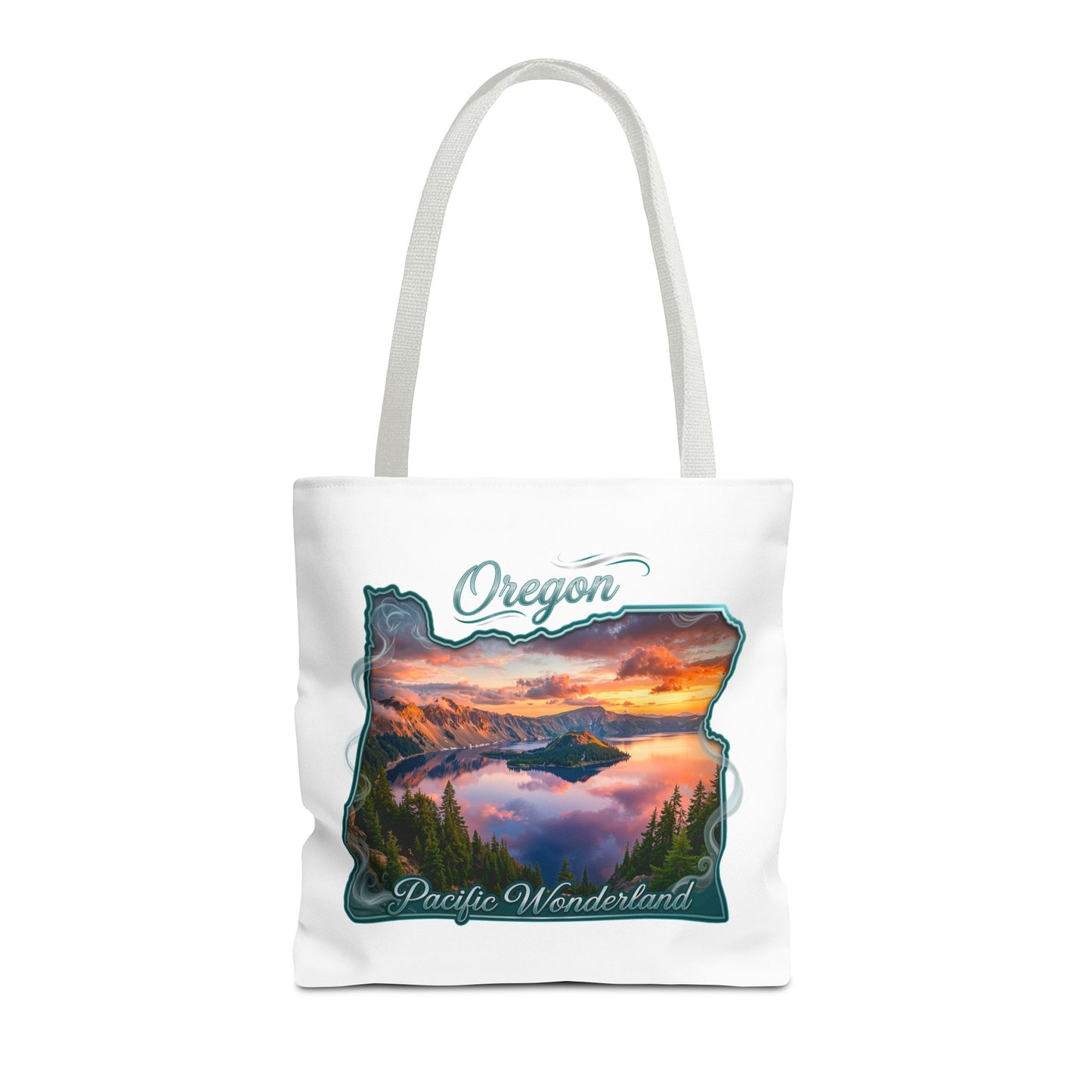 Oregon Scenic Tote Bag — 'Pacific Wonderland' Sunset Landscape Tote