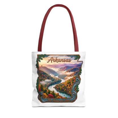 Arkansas Scenic Tote Bag - 'The Natural State' River Valley Landscape