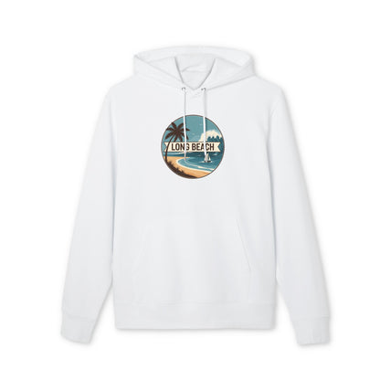 Long Beach Vintage Beach Hoodie — Retro Palm Tree Surf Pullover