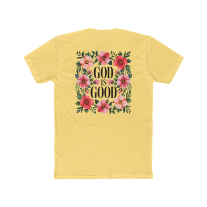 God Is Good Floral T-Shirt — Christian Faith Tee
