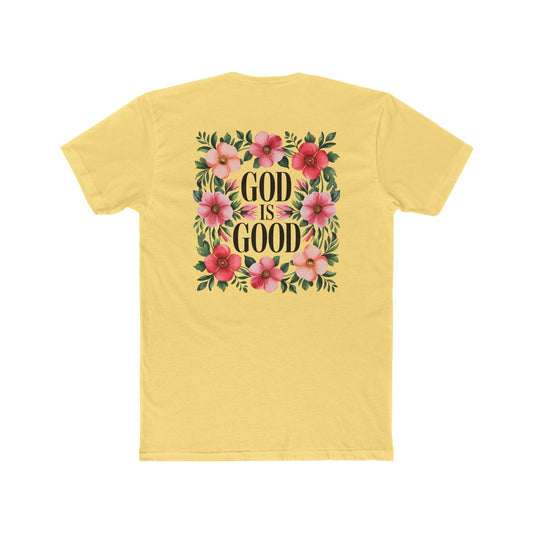 God Is Good Floral T-Shirt — Christian Faith Tee