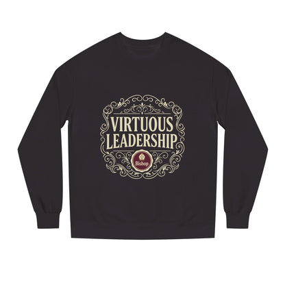 Virtuous Leadership Sweatshirt — Vintage Crest Crewneck for Church Leaders
