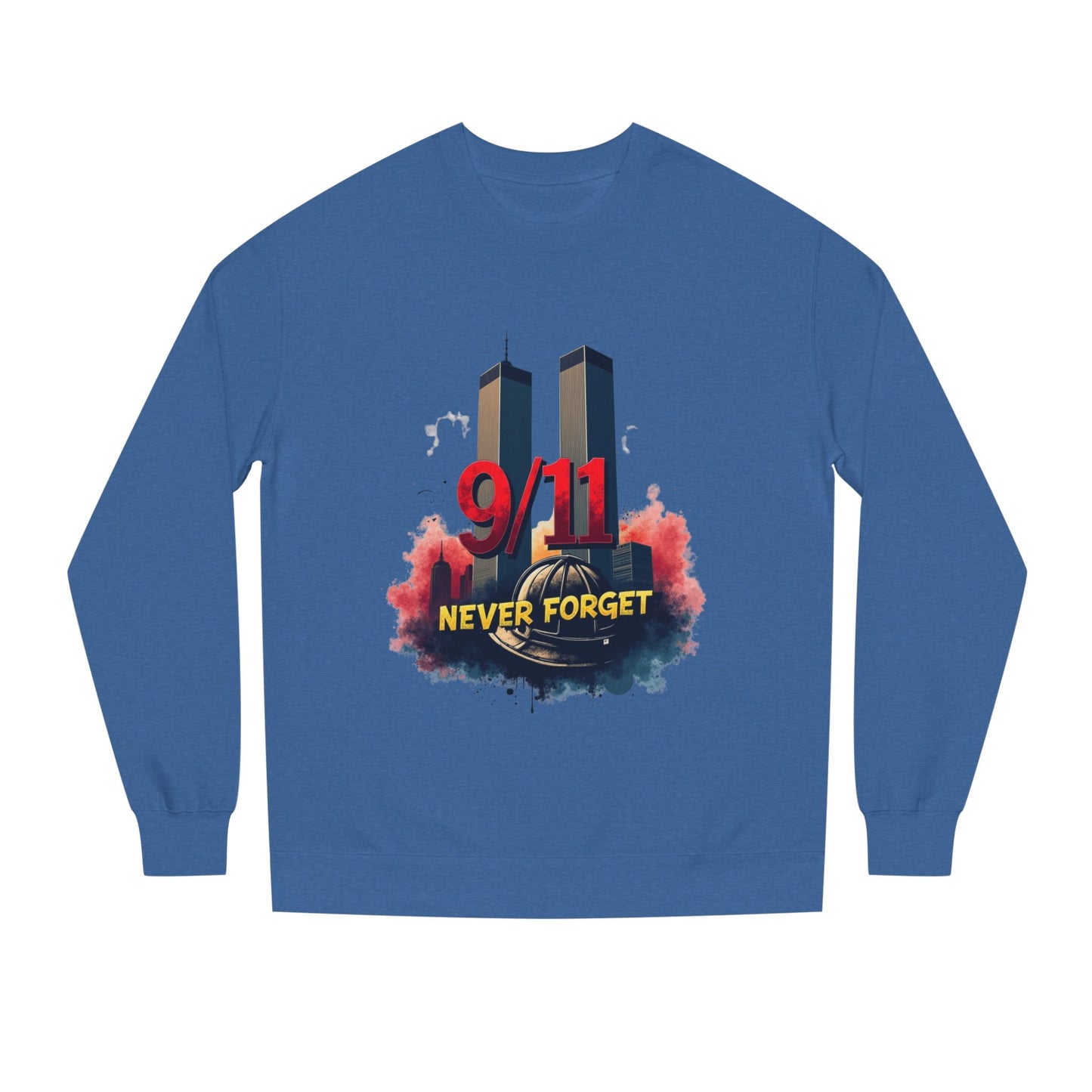 9/11 Never Forget Sweatshirt — Twin Towers Memorial Crewneck