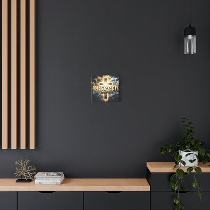 Blessed Cross Matte Canvas Wall Art