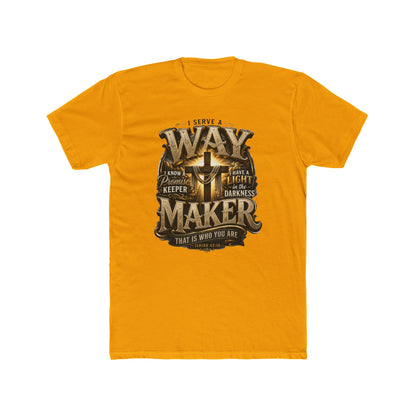 Waymaker T-Shirt — Christian Faith Graphic Tee with Cross and Inspirational Verse