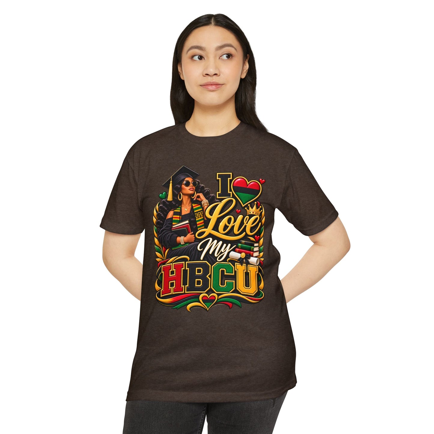 I Love My HBCU T-Shirt — Black Graduate Pride Graphic Tee