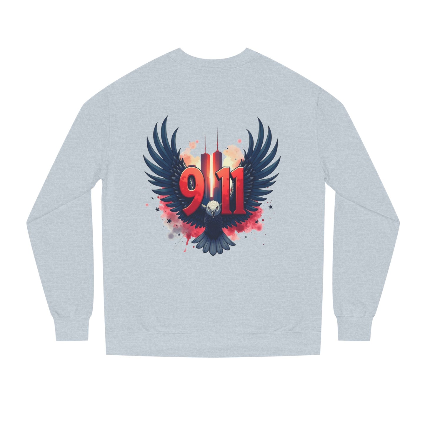 9/11 Memorial Sweatshirt – Eagle Wings Tribute Crewneck