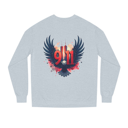 9/11 Memorial Sweatshirt – Eagle Wings Tribute Crewneck