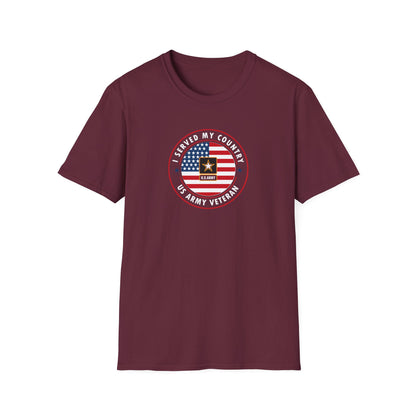 I Served My Country U.S. Army Veteran T‑Shirt