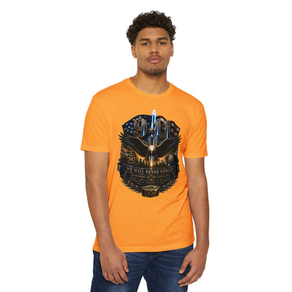 9/11 Remembrance T-Shirt — "We Will Never Forget" Tribute Tee