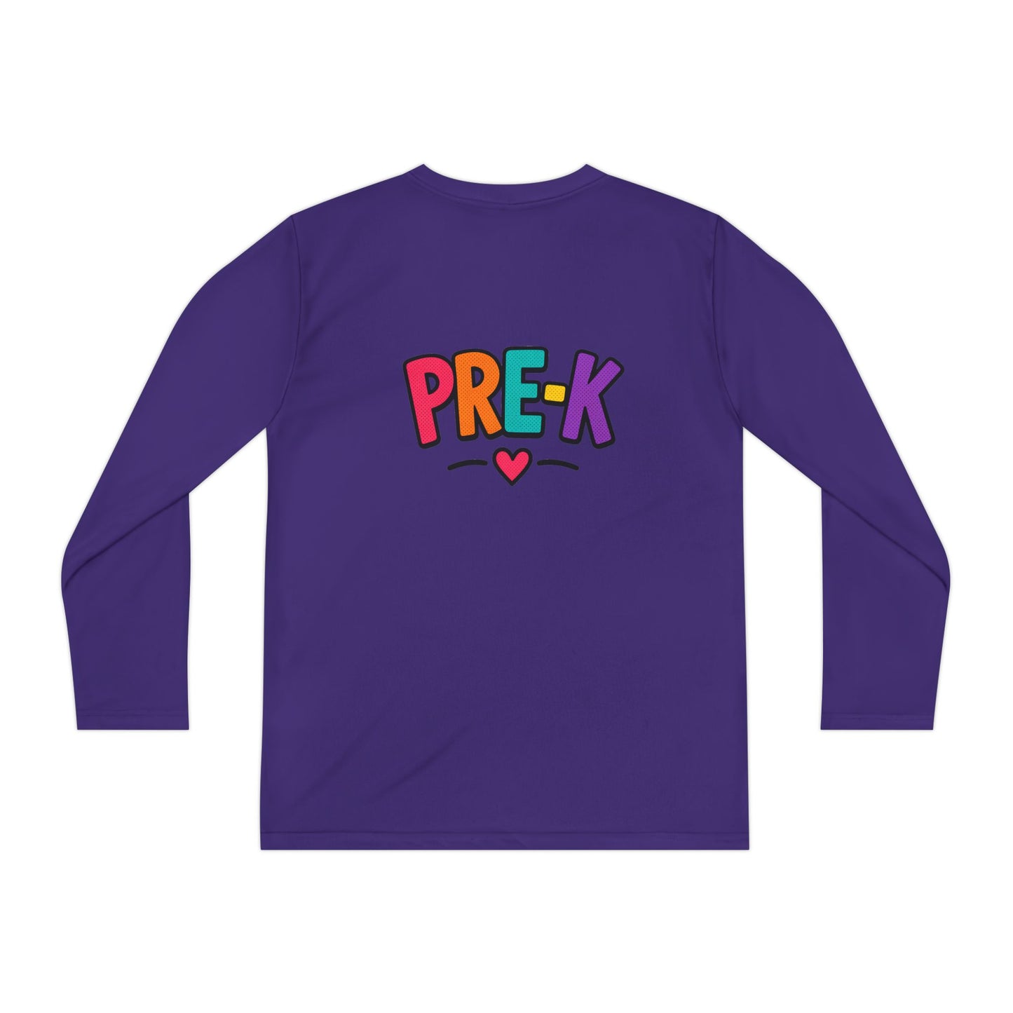 Pre-K Kids Long Sleeve Tee — Colorful Cute PreK Shirt for Preschoolers