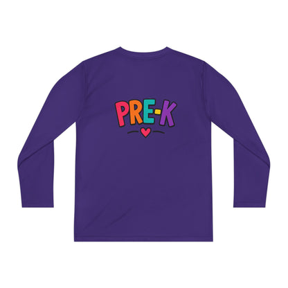 Pre-K Kids Long Sleeve Tee — Colorful Cute PreK Shirt for Preschoolers