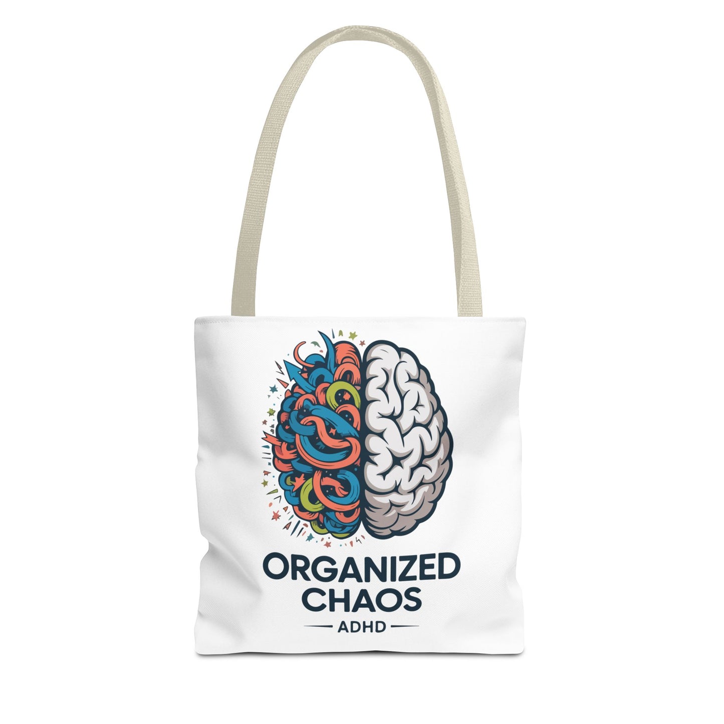 ADHD Tote Bag — "Organized Chaos" Brain Design