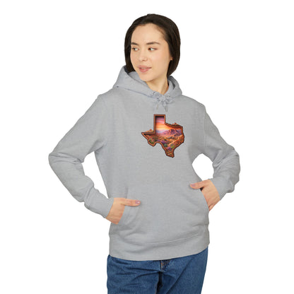Texas Sunset Hoodie — Scenic State Outline Pullover
