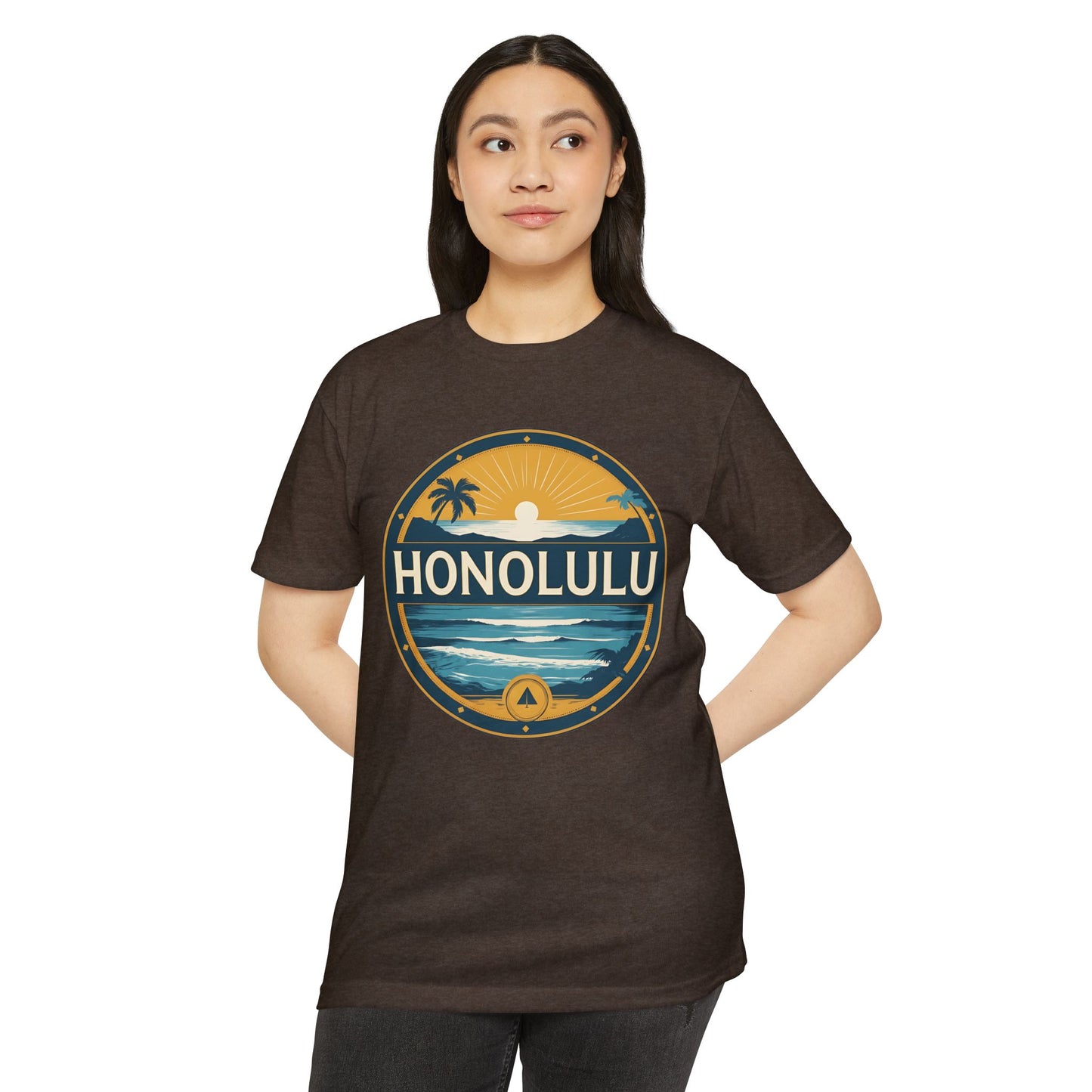 Honolulu Sunset Circle T‑Shirt