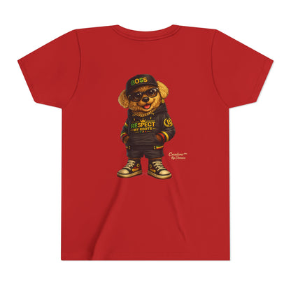 Kids Graphic Tee - 'Respect the Hustle' Teddy Bear Streetwear
